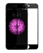Защитное стекло для iPhone 6s бронированное на весь экран (Черное)