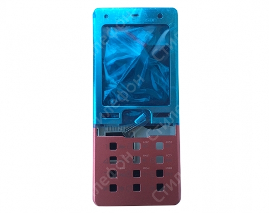 Корпус для Sony Ericsson T650i с русской и англ раскладкой (Красный)