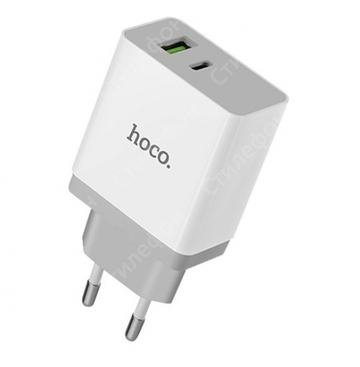 Сетевое зарядное устройство Hoco C24A 2 USB Quick Charge 3.0