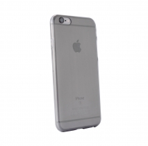 Чехол силиконовый для iPhone 6s тонкий (Прозрачный черный)