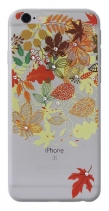 Чехол со стразами для iPhone 6s силиконовый (Осень)