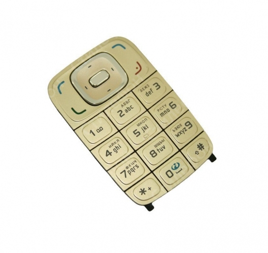 Клавиатура Nokia 6131 Русифицированная (Золотая)