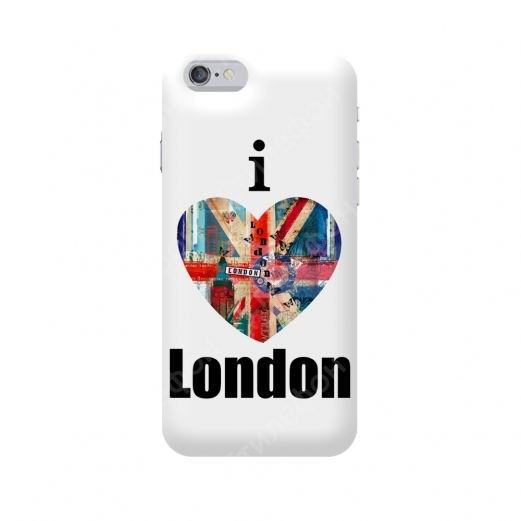 Чехол для iPhone 5S / 6S / 7 / 8 / Plus / X / XS / XR / SE / 11 / 12 / 13 / Mini / Pro / Max (Я люблю Лондон)
