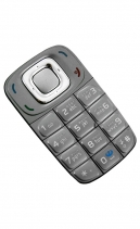 Клавиатура Nokia 6085 Русифицированная (Серебряная)