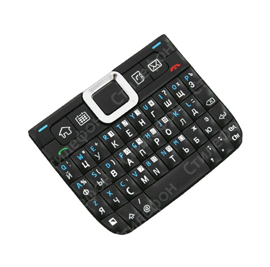 Клавиатура для Nokia E71 русифицированная (Черная)