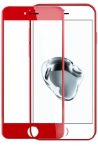 Защитное стекло 3D 0.2мм на весь экран для iPhone 7 (Красное)
