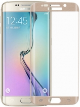 Защитное стекло 3D 360º для Samsung Galaxy S6 Edge SM-G925F на весь экран (Золотое)