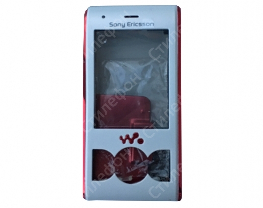 Корпус для Sony Ericsson W595 (Бело - красный)