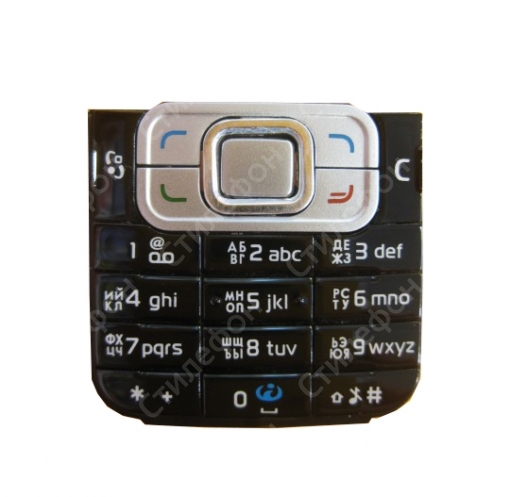 Клавиатура Nokia 6120 Classic Русифицированная (Черная)