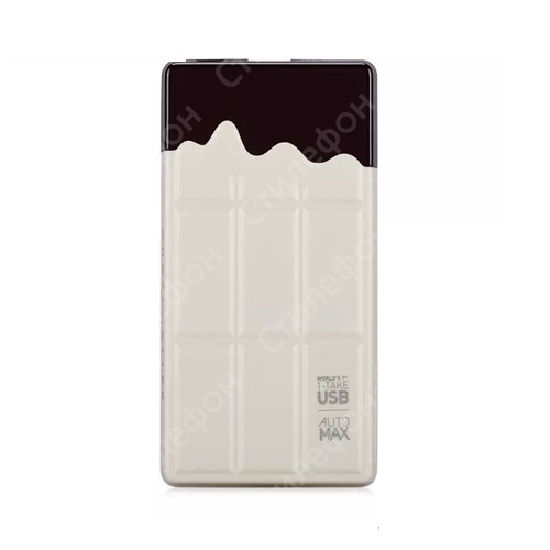 Внешний Аккумулятор Momax iPower 7000 mAh Chocolatier Power Bank (Белый шоколад)