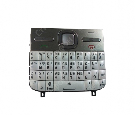 Клавиатура Nokia E5 Русифицированная (Белая)