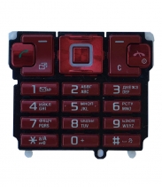 Клавиатура Sony Ericsson T700 Русифицированная (Красная)