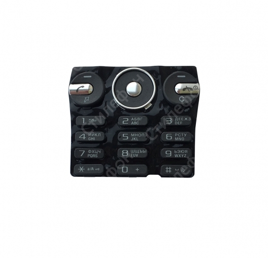 Клавиатура Sony Ericsson S302 Русифицированная (Чёрная)