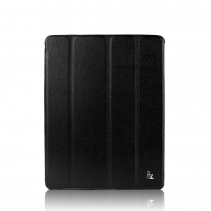 Чехол для iPad 2 / 3 / 4 кожаный смарт кейс Jison (Черный)