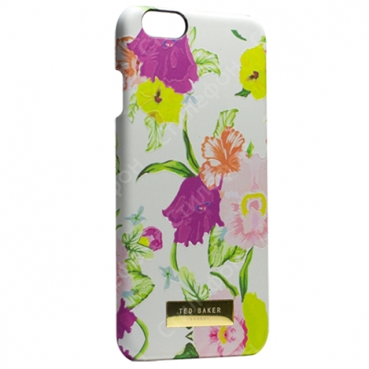 Чехол Ted Baker для iPhone 6s (Розовые цветы)