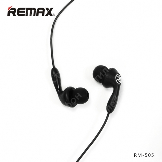 Наушники Вакуумные - Гарнитура Remax RM-505 (Чёрные)