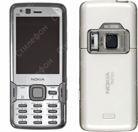 Корпус для Nokia N82 (Серебряный)