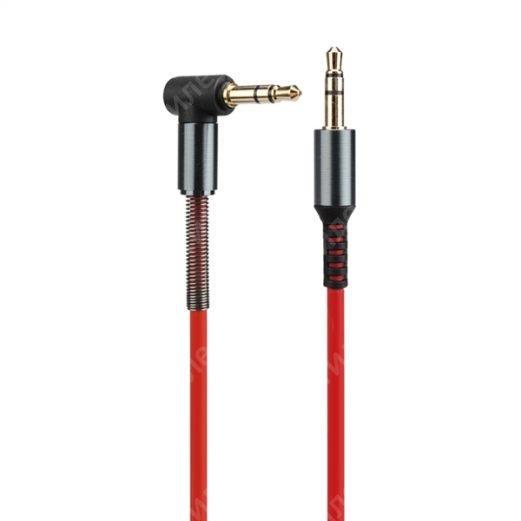 Кабель AUX Hoco UPA 02 3.5mm Audio Spring Cable 1M (Красный)