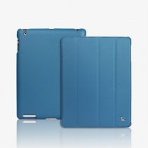 Чехол для iPad 2 / 3 / 4 кожаный смарт кейс Jison (Синий)