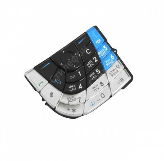 Клавиатура Nokia 7610 Русифицированная (Синяя)