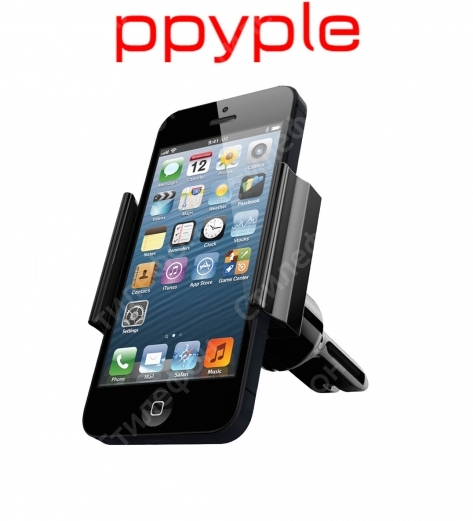 Автомобильный держатель в воздуховод Ppyple Vent Q5 для смартфонов (Чёрный)