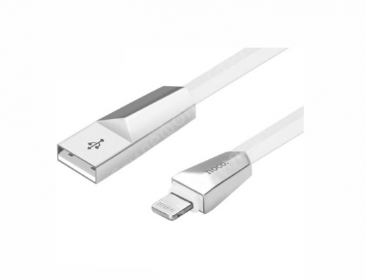 Кабель для Apple iPhone, iPad, iPod Hoco X4 Zinc Rhombic Lightning Cable 1.2m (Белый)
