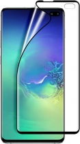 Стекло защитное гибридное Ainy Hybrid Protective Glass 0.15мм для Samsung Galaxy S10 Plus (Чёрное)