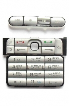 Клавиатура Nokia 3250 Русифицированная (Серебряная)