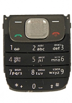 Клавиатура Nokia 1209 русифицированная (Черно-серая)