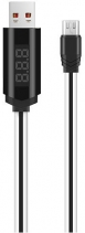 Кабель с дисплеем и таймером Hoco U29 Micro USB (Белый)