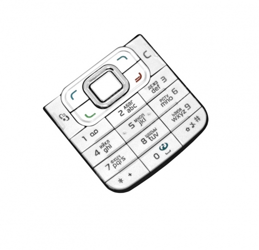Клавиатура Nokia 6120 Classic Русифицированная (Белая)