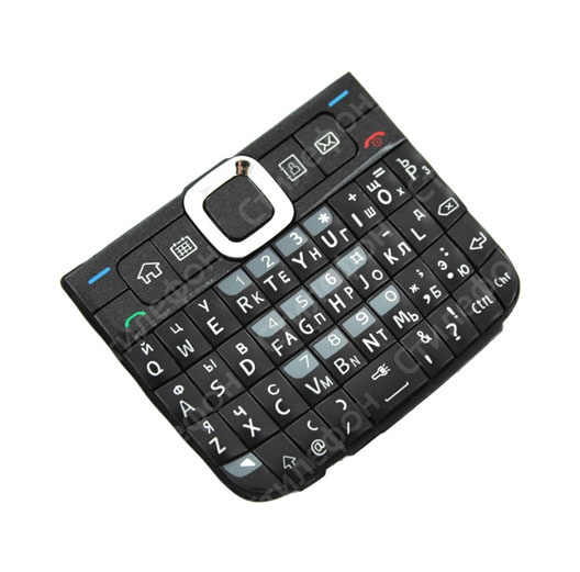 Клавиатура для Nokia E63 русифицированная (Черная)