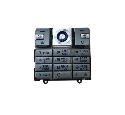 Клавиатура Sony Ericsson K610i Русифицированная (Голубая)
