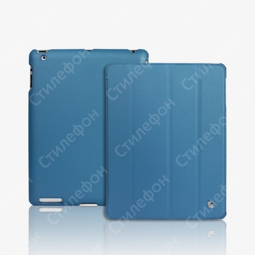 Чехол для iPad 2 / 3 / 4 кожаный смарт кейс Jison (Синий)
