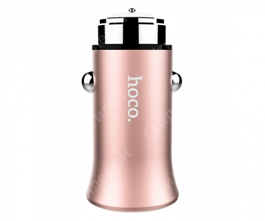 Автомобильное Зарядное Устройство Hoco Z8 Titan Single USB Car Charger (Розовое золото)