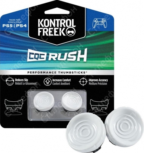 Накладки на стики Kontrolfreek CQC Rush для Dualshock 4 PS4 / PS5 Dualsense (Белые)