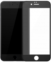 Матовое защитное стекло 3D 0.3мм на весь экран для iPhone 6s Plus (Чёрное)