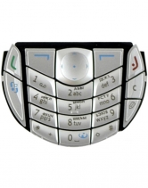 Клавиатура Nokia 6630 Русифицированная (Серебряная)