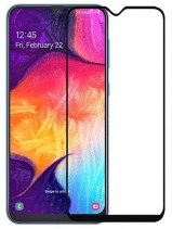 Защитное стекло на весь экран для Samsung Galaxy A30 (Чёрное)