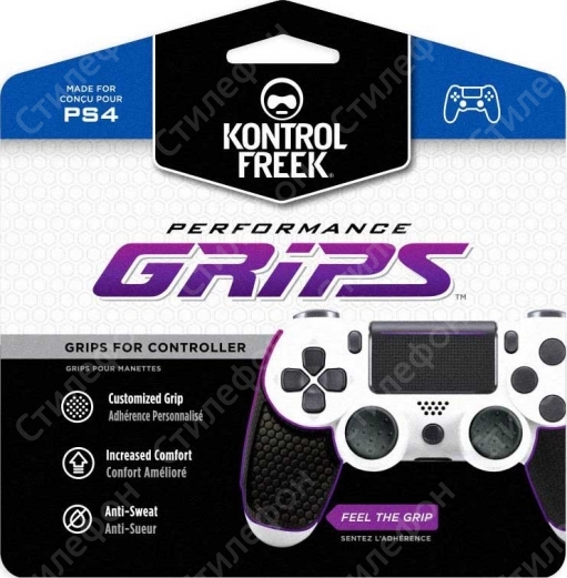 Наклейка KontrolFreek Performance Grips на Dualshock 4 PS4 (Классическая — Антимикробная против пота)