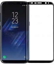 Защитное стекло 3D на весь экран 0.2мм для Samsung Galaxy S8 (Чёрное)