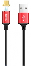 Магнитный кабель Hoco U28 Micro USB Magnetic Cable (Красный)