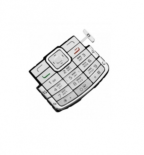 Клавиатура для Nokia N72 русифицированная (Серебряная)