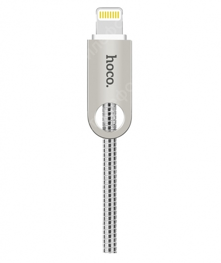 Кабель USB Hoco U8 Lightning Металлический 1M (Серебряный)