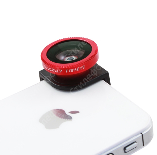 Фишай, ширик, макро объектив для iPhone 4S (3 в 1)