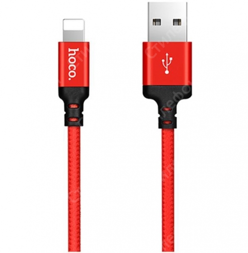 Кабель Hoco X14 iPhone Lightning 1M (Красный)