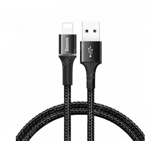 Кабель Baseus Halo Data Cable USB — Apple Lightning 2м QC3.0 (Чёрный)