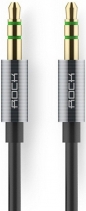 Кабель AUX 3.5mm Jack Rock Audio Cable 1м (Серый)