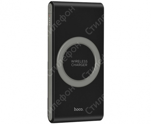 Внешний аккумулятор + беспроводная зарядка Hoco B32 Energetic Wireless Power Bank 8000 mAh + Type-C (Черный)