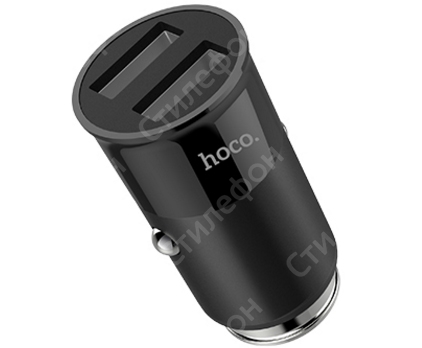 Автомобильное зарядное устройство Hoco Z17A Sure Dual Ports Car Charger 3.1А (Черное)